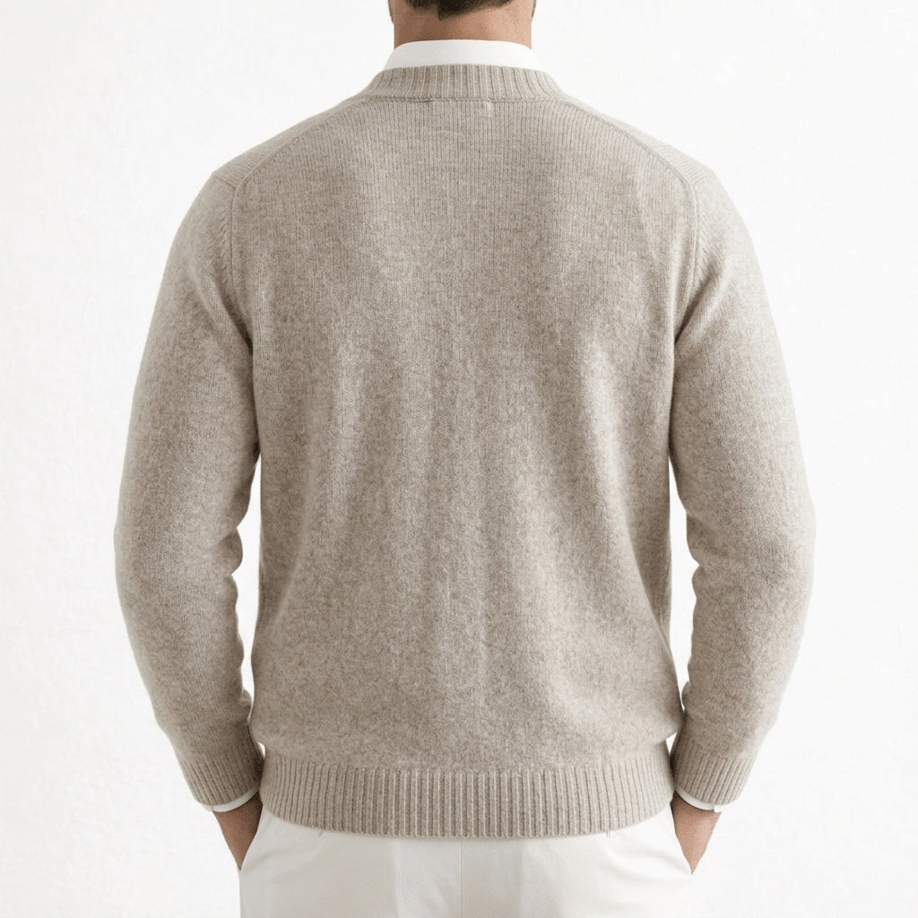 Men's V Neck Cardigan | Button Front Knit, Multiple Colors, Everyday Layering product photo 6